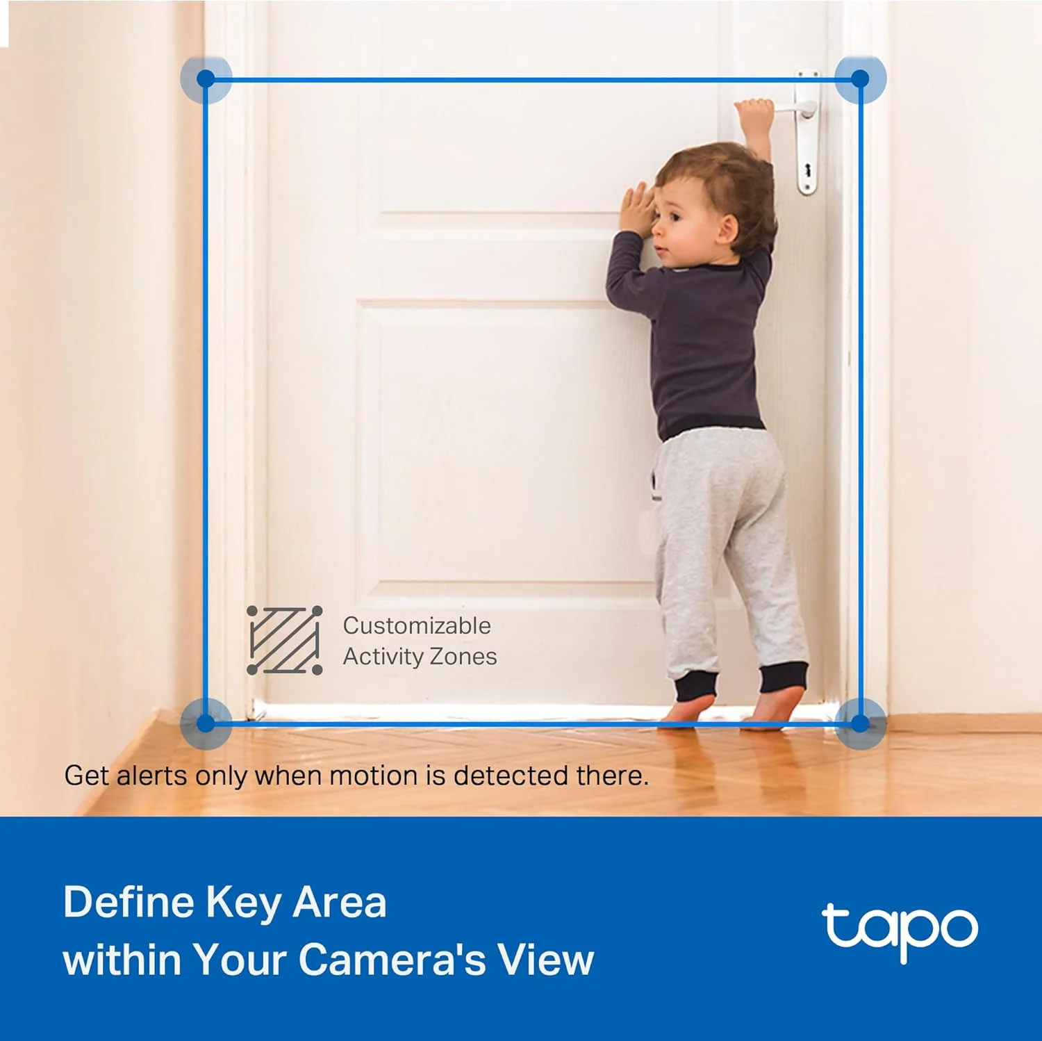 2K Pan/Tilt Indoor/Outdoor Security Camera, Tapo C217 HybridCam 360 (Black) - Image 6