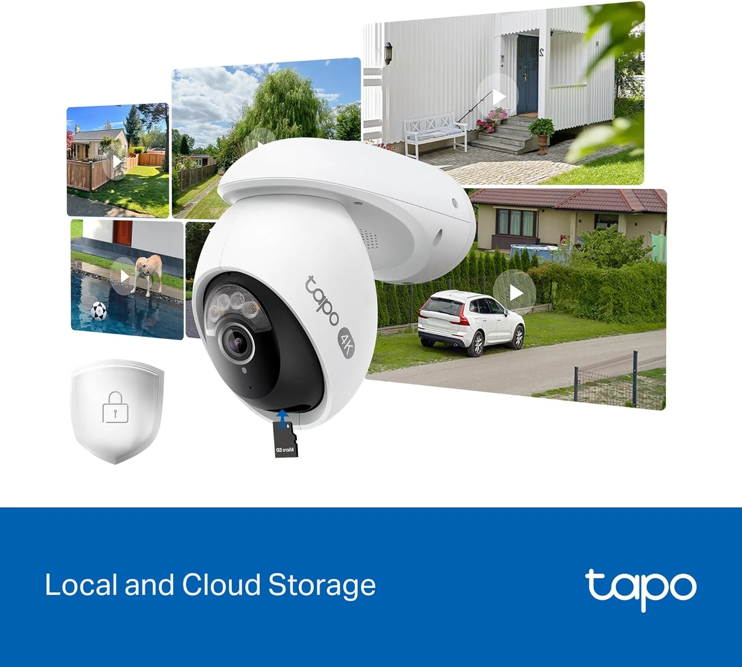 4K Pan/Tilt Wired Outdoor Security Camera with Smart Hub, Tapo C560WS 4-Pack + H500 - Image 3