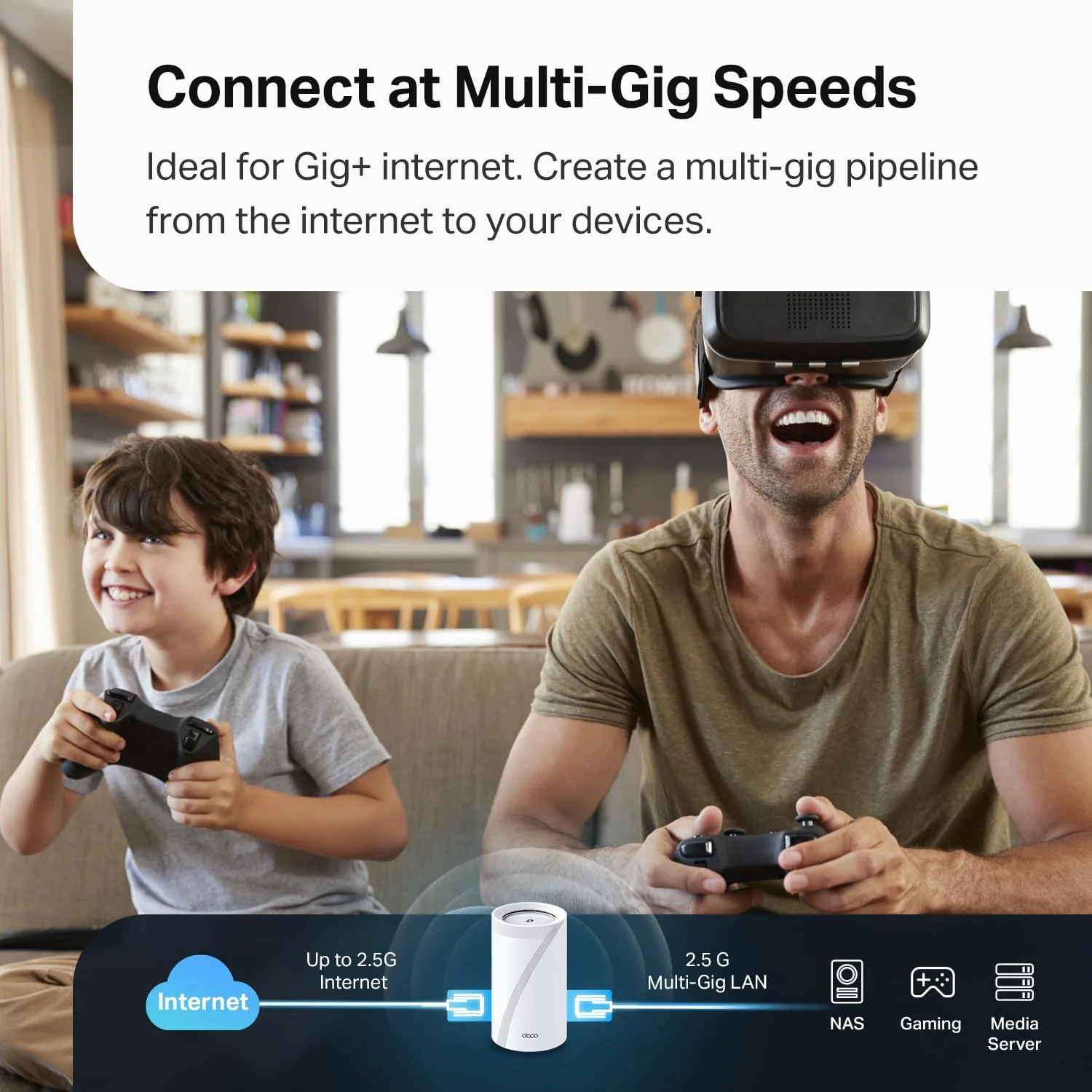Deco 7 Pro BE10000 Tri-Band Wi-Fi 7 Mesh System, Deco BE63 2-Pack - Image 5