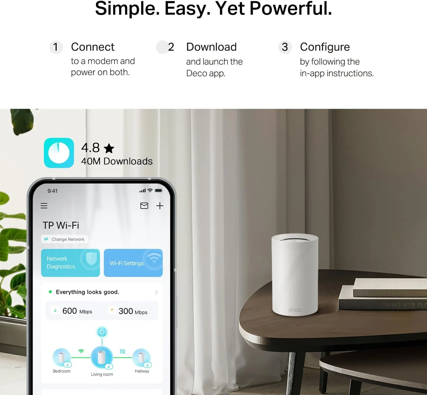 Deco 7 Pro Outdoor Wi-Fi 7 Mesh System Bundle, Deco BE67 2-Pack BE14000 & BE25-Outdoor - Image 3