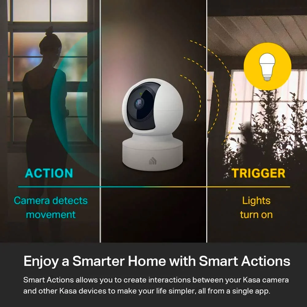 1080p Indoor Pan/Tilt Wired Security Camera. Kasa EC70 - Image 5