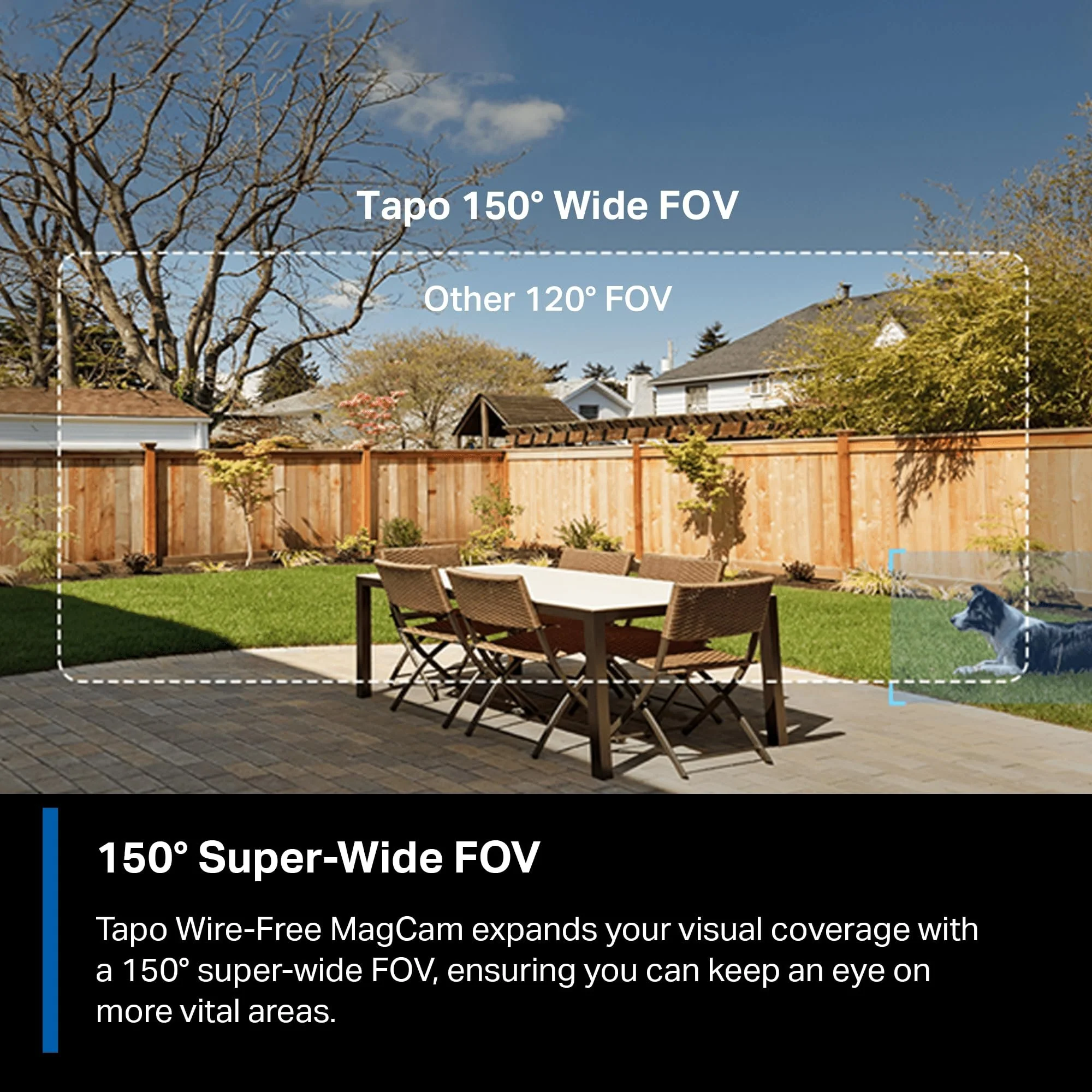 Magcam 2K Battery Powered Outdoor Camera with Solar Panel (Tapo C425+A200) - Image 5