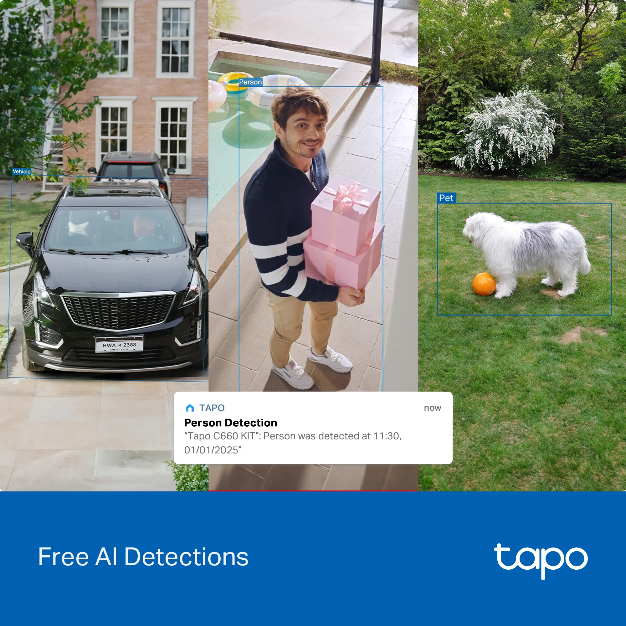 Tapo C660 Kit 4K Solar Outdoor Pan/Tilt Security Camera, VistaCam 360 3-Pack - Image 5