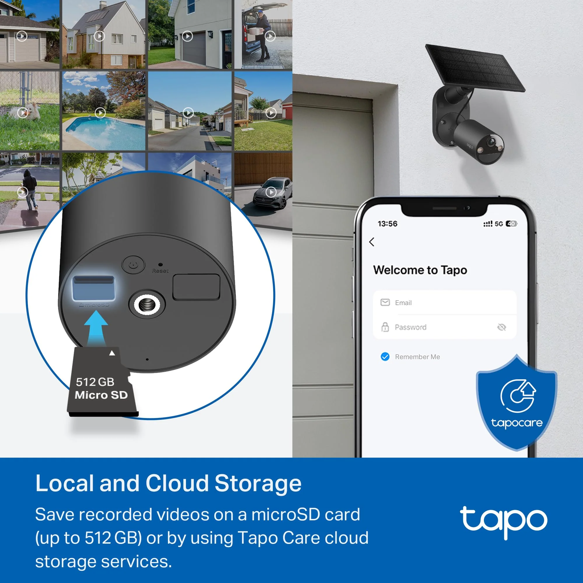 SolarCam 1080P Wireless Outdoor Security Camera with Solar Panel, Tapo C403 Kit 3-Pack (Black) - Image 9
