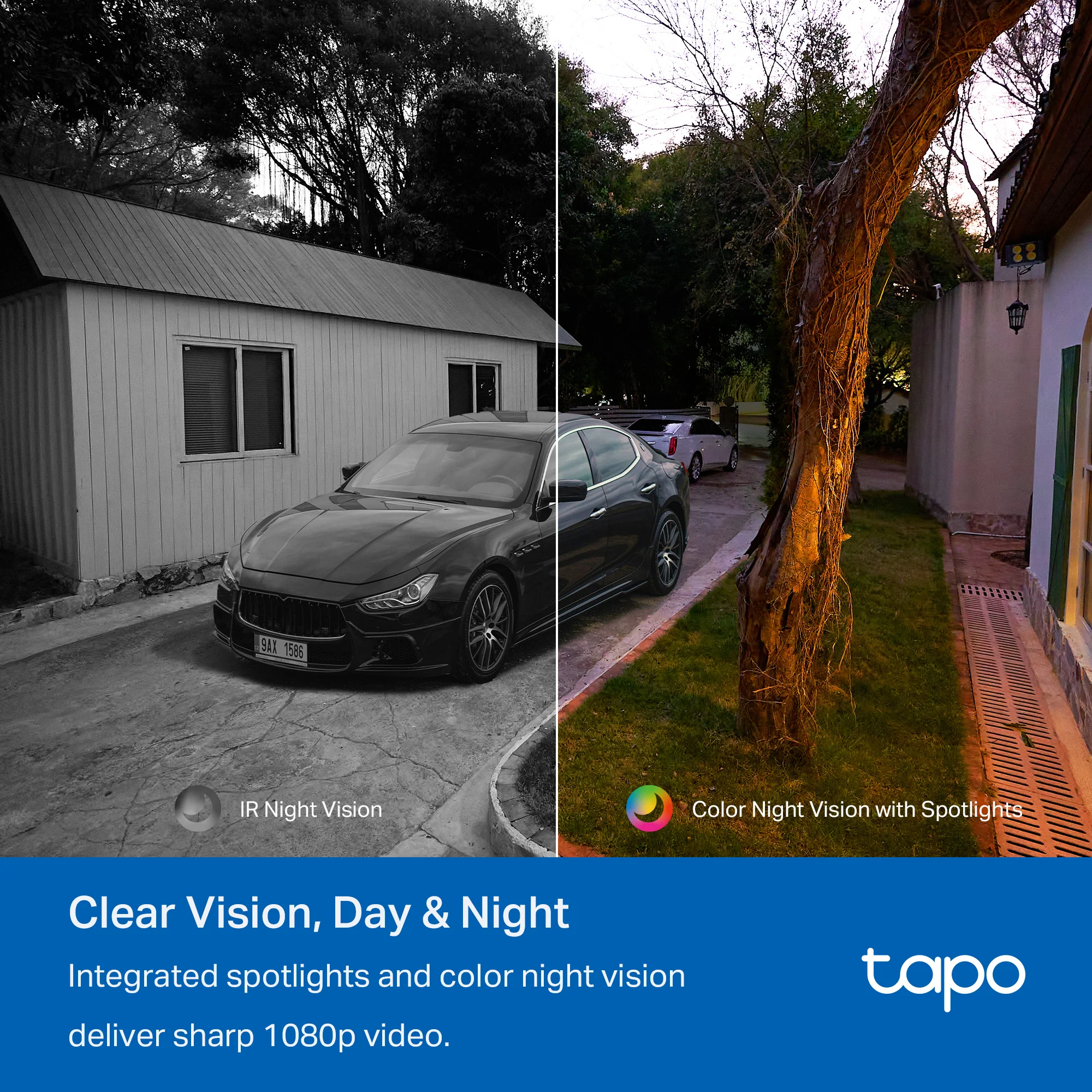 1080P Indoor/Outdoor Security Camera, Tapo C103 HybridCam 2-Pack - Image 3