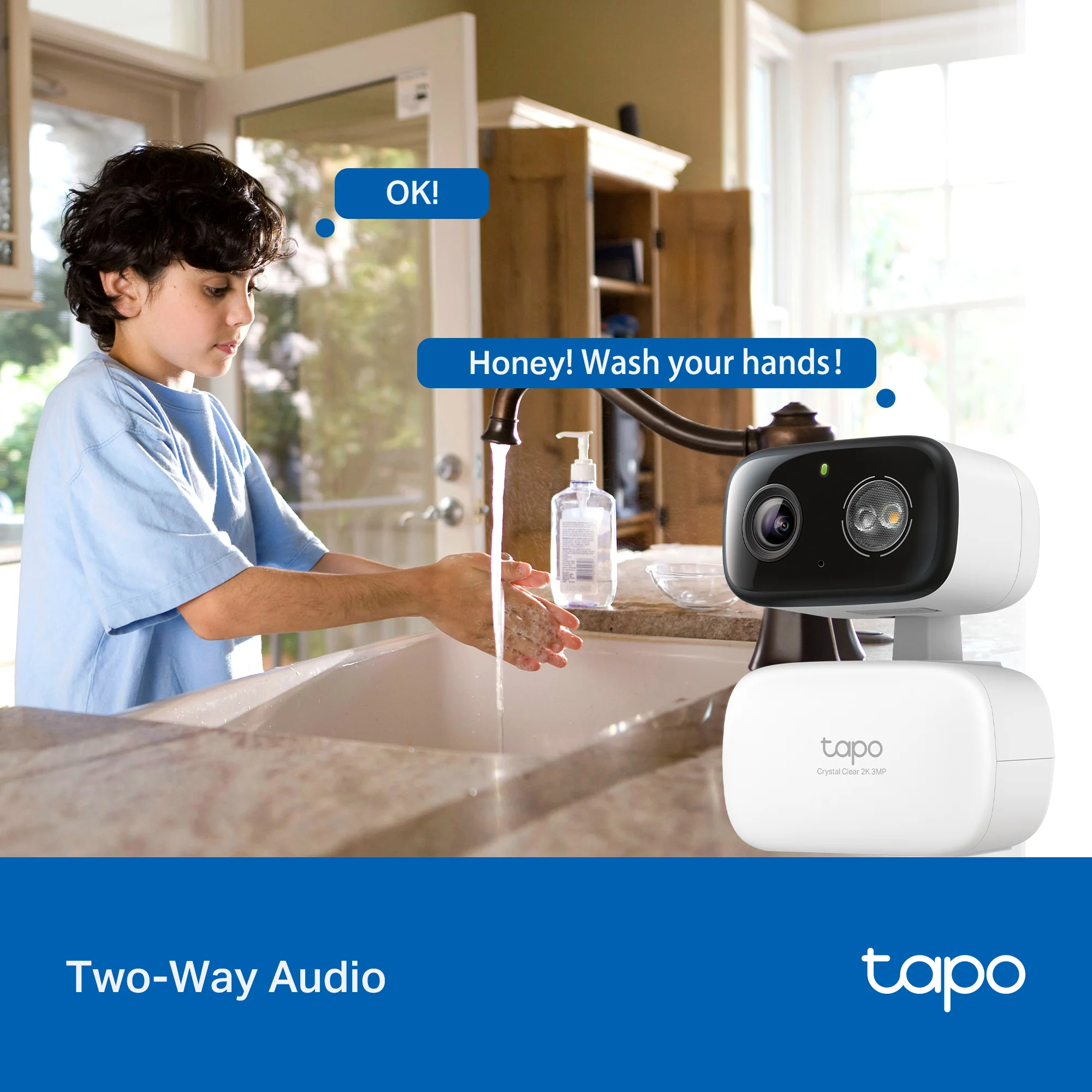 2K Pan/Tilt Indoor/Outdoor Security Camera, Tapo C216 HybridCam 360 - Image 9