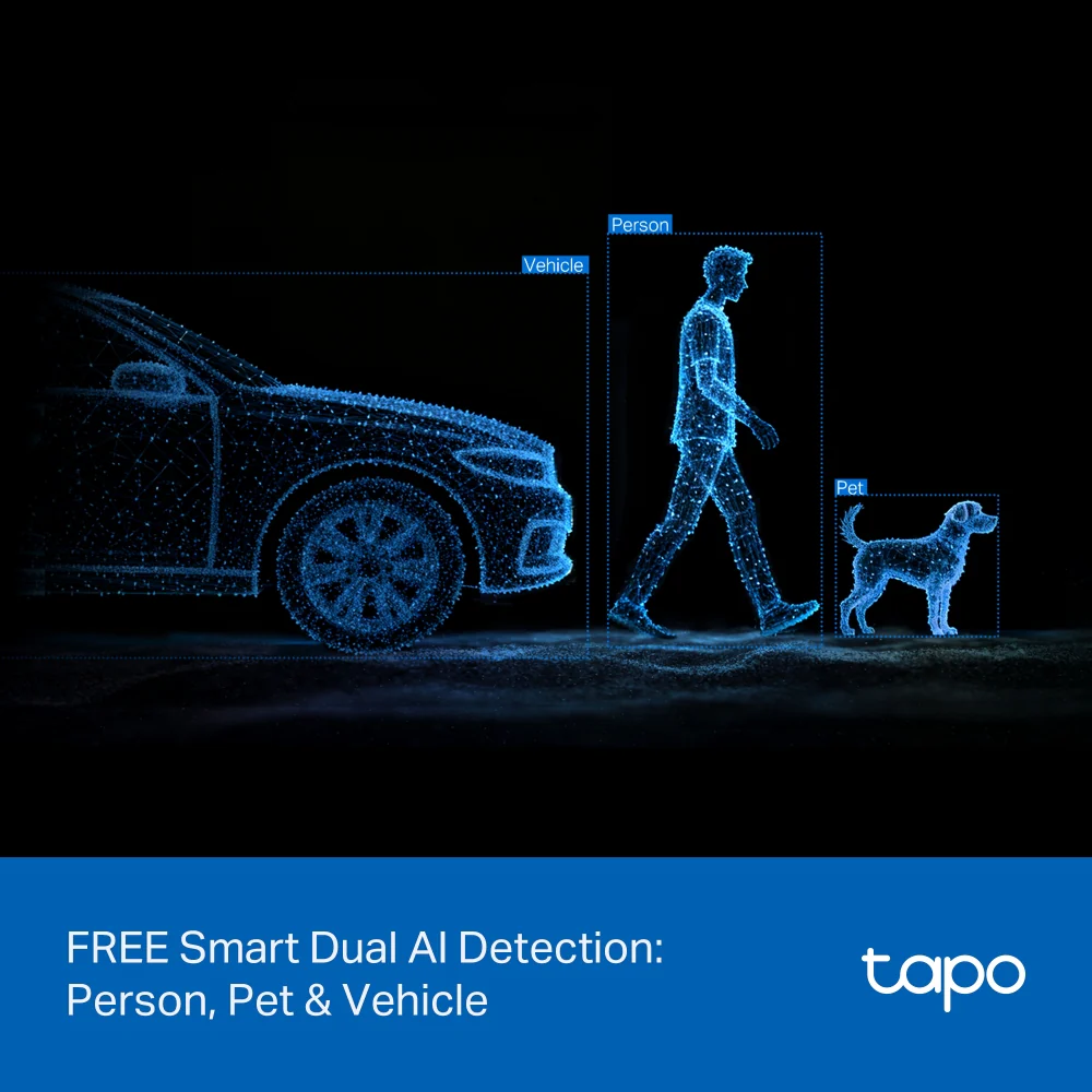 4K Dual-Lens Wired Pan/Tilt PoE Security Camera, Tapo C575D - Image 10