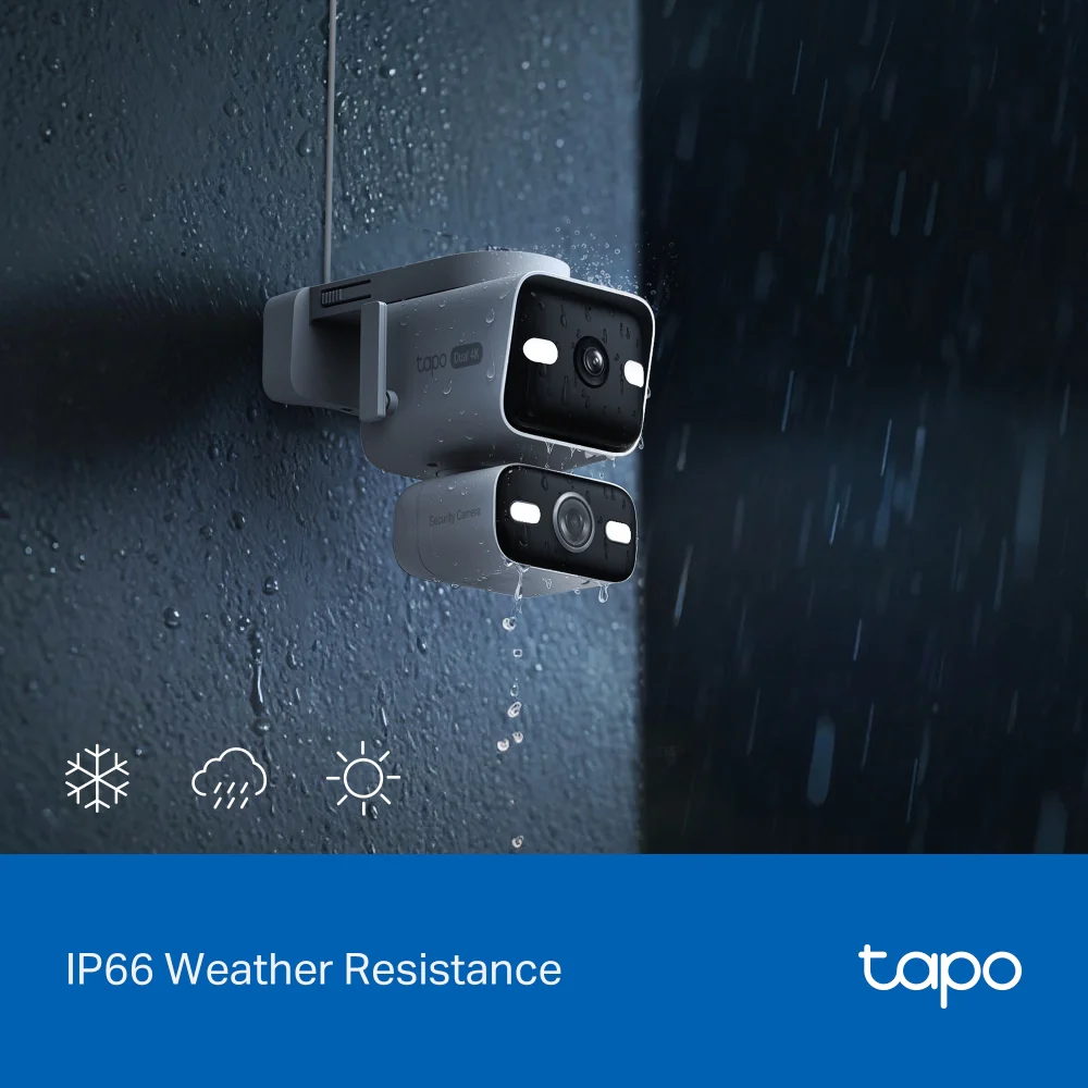 4K Dual-Lens Wired Pan/Tilt PoE Security Camera, Tapo C575D - Image 4