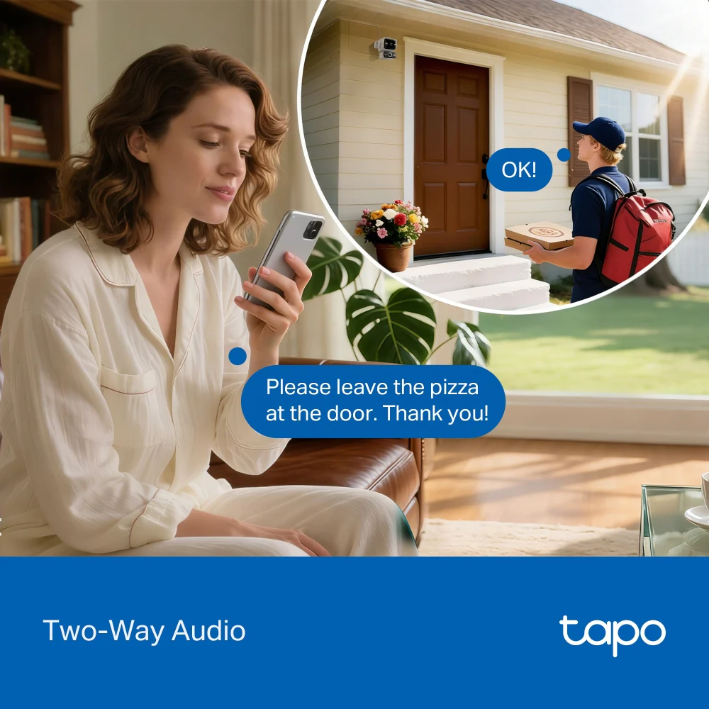 4K Dual-Lens Wired Pan/Tilt PoE Security Camera, Tapo C575D - Image 5
