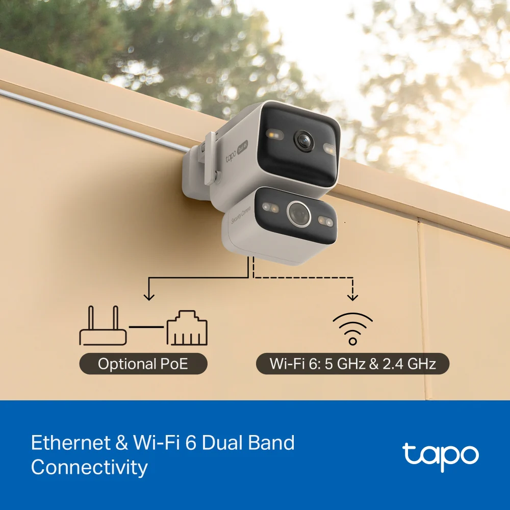 4K Dual-Lens Wired Pan/Tilt PoE Security Camera, Tapo C575D - Image 9