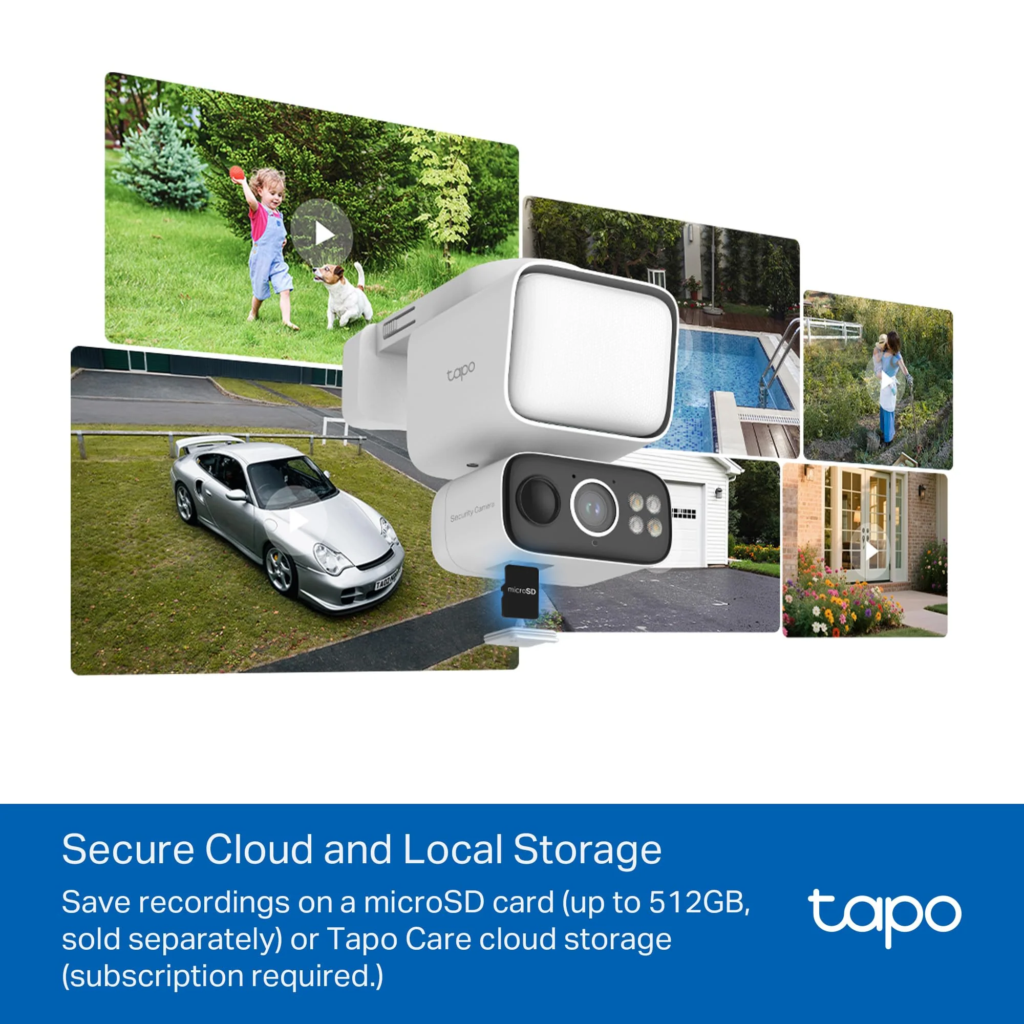 2K Floodlight Solar 360° Pan/Tilt Security Camera, Tapo C615F Kit 2-Pack - Image 8