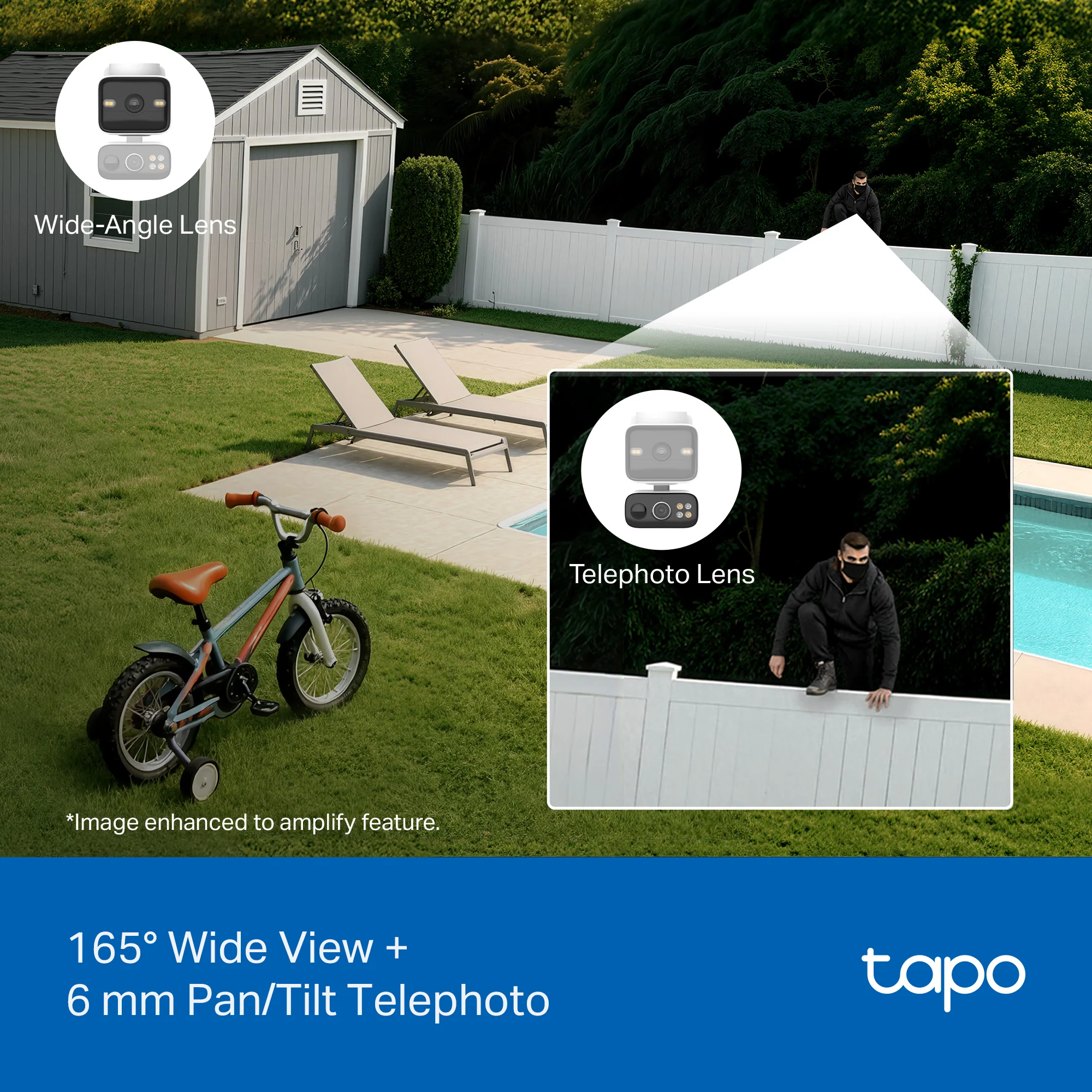 Tapo C645D Kit 2K Dual-Lens Solar Pan/Tilt Security Camera, 2-Pack - Image 10