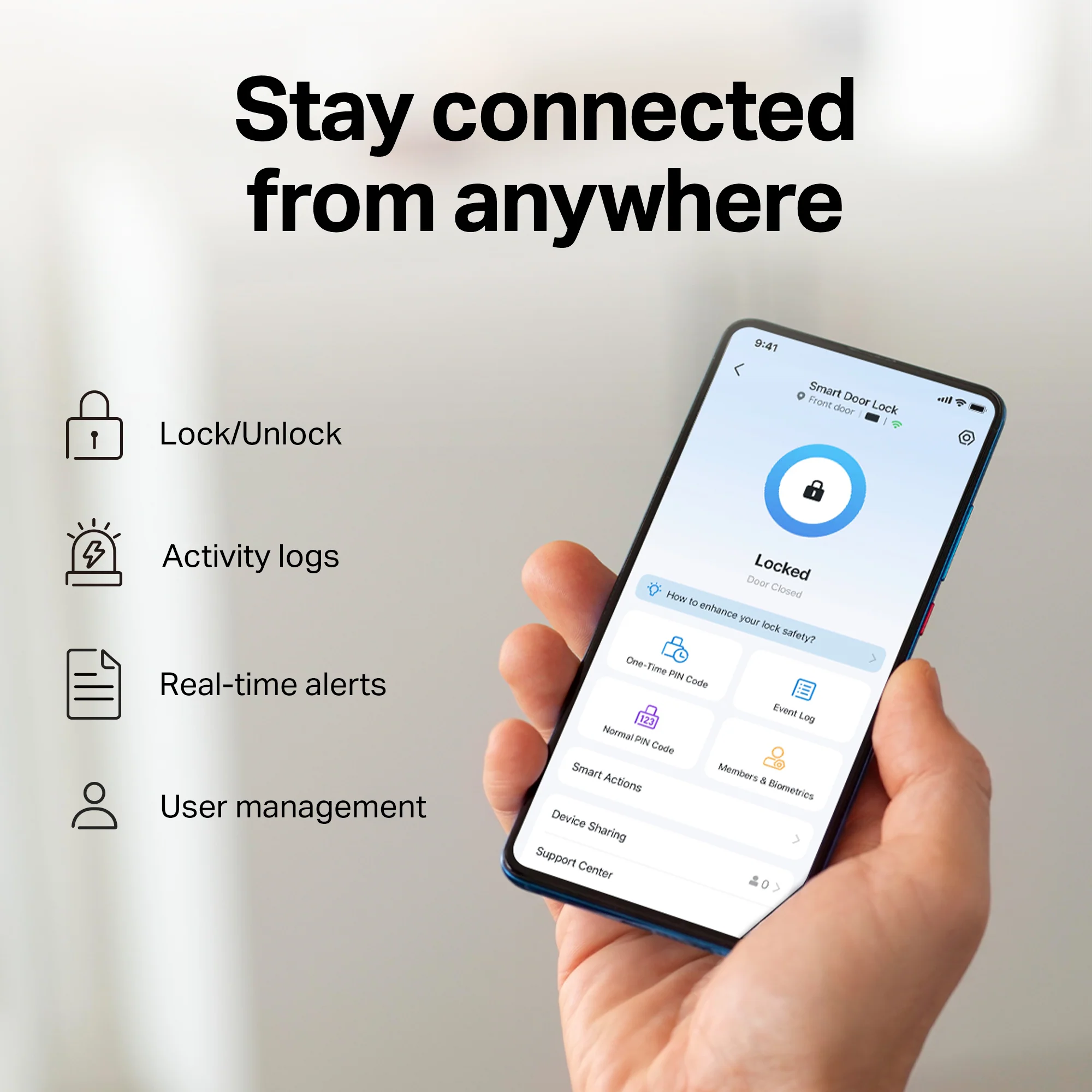 Front Door Security Pro – 2K Video Doorbell Camera + Palm/Fingerprint Smart Door Lock - Image 10