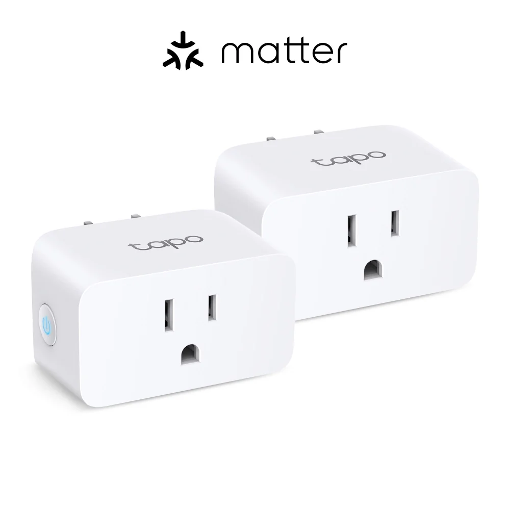Matter-Certified Energy Monitoring Smart Plug Mini, Tapo P110M(2-Pack)