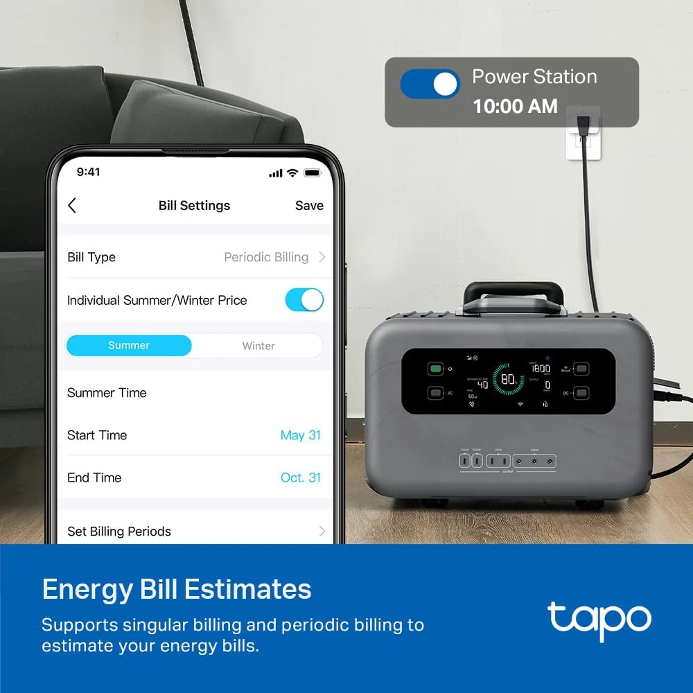 Energy Monitoring Smart Plug Mini, Tapo P115(4-Pack) - Image 3