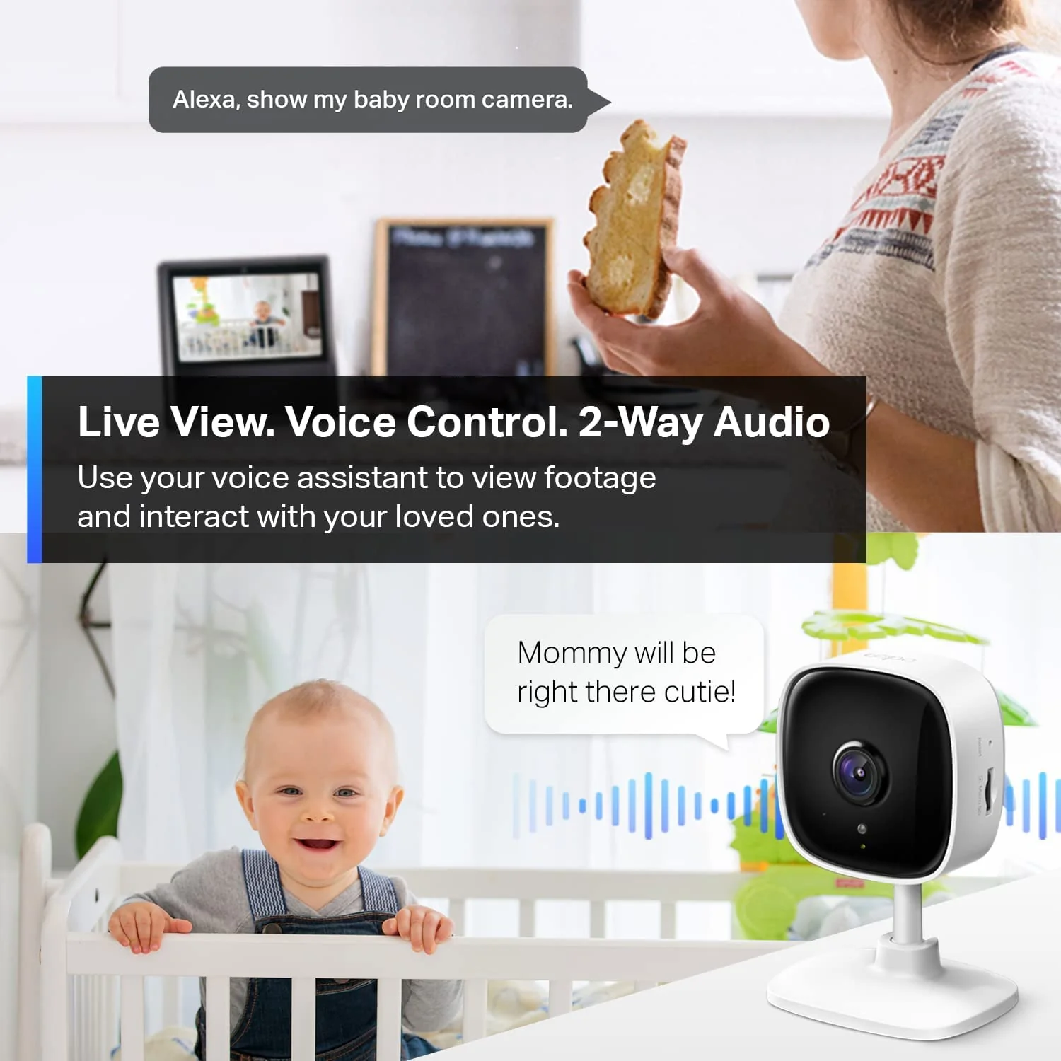 2K Indoor Security Camera 2 Pack, Tapo C110P2 - Image 4