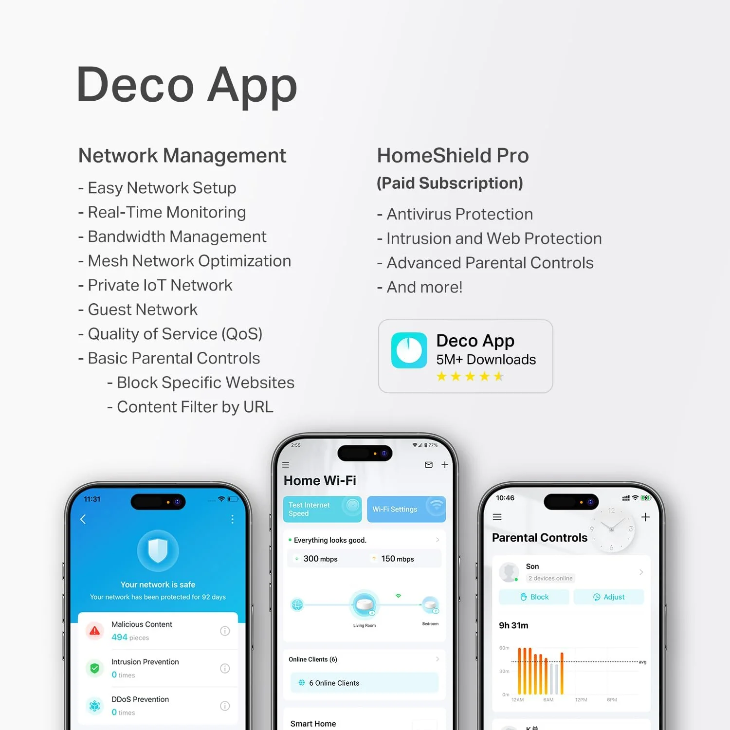 Deco 7 BE5000 Dual-Band Wi-Fi 7 Mesh System, Deco BE25 3-Pack - Image 9