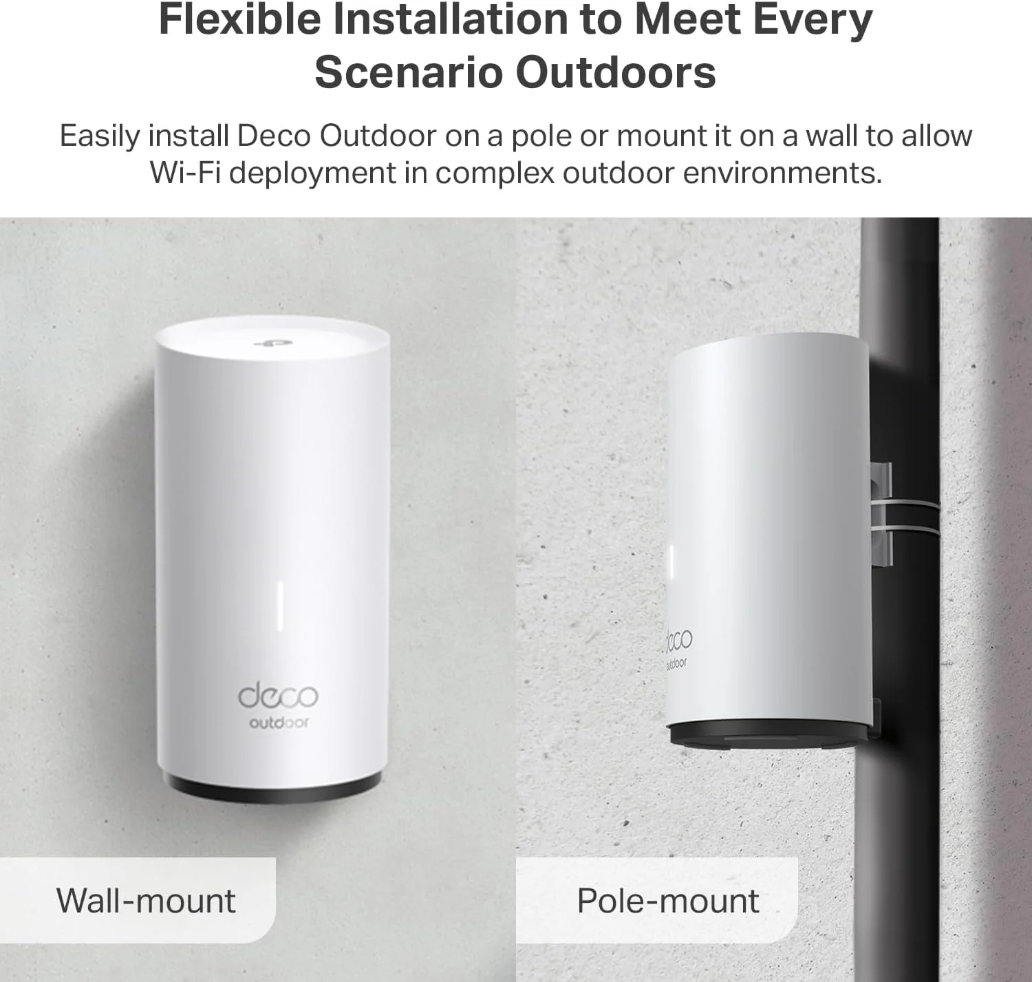 Wi-Fi 6 Outdoor Mesh System Bundle, Deco XE75 (3-pack), Deco X50-outdoor - Image 13